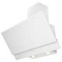 electriQ 80cm Angled Cooker Hood - White Glass