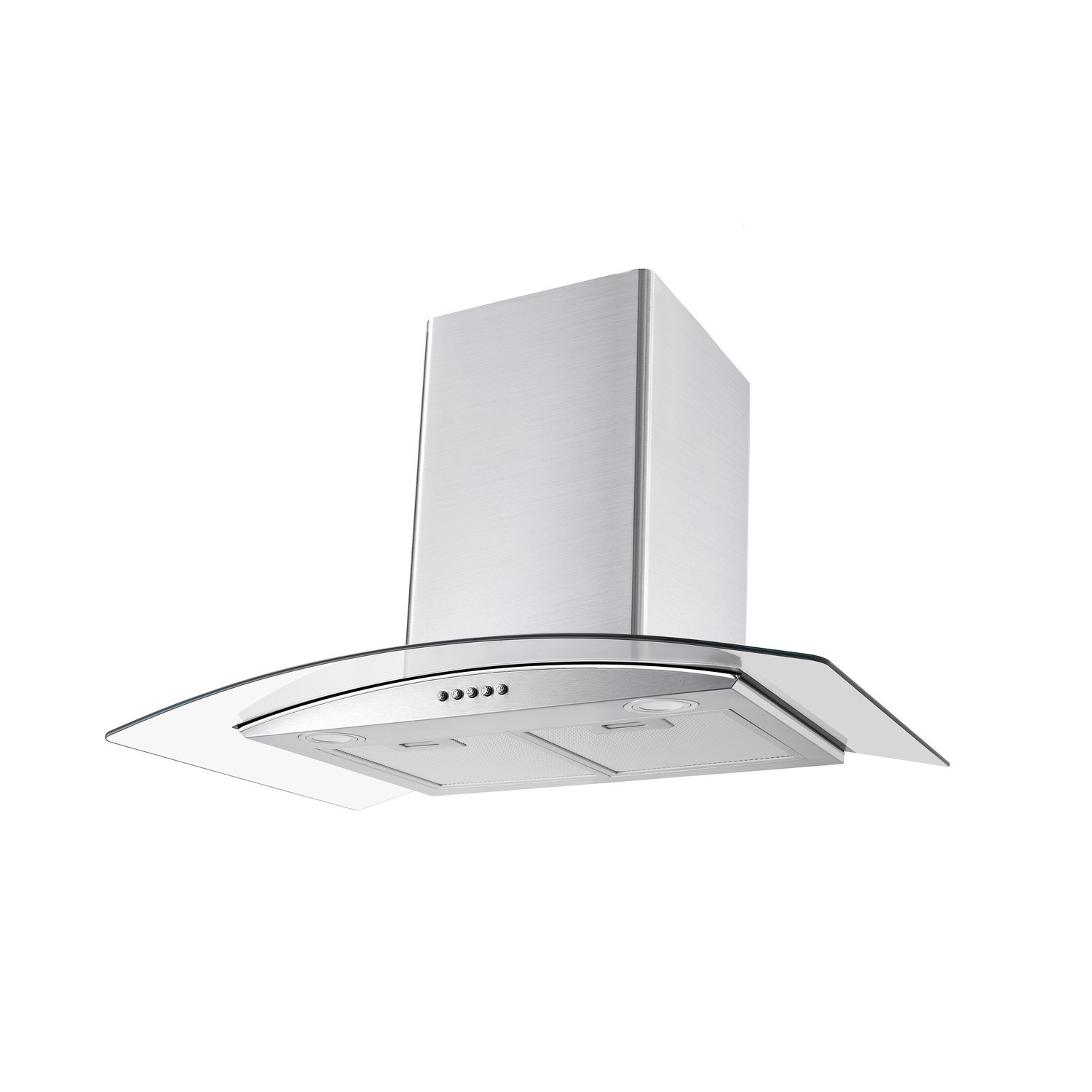 Electriq 80Cm Curved Glass Chimney Cooker Hood  TG475-SS