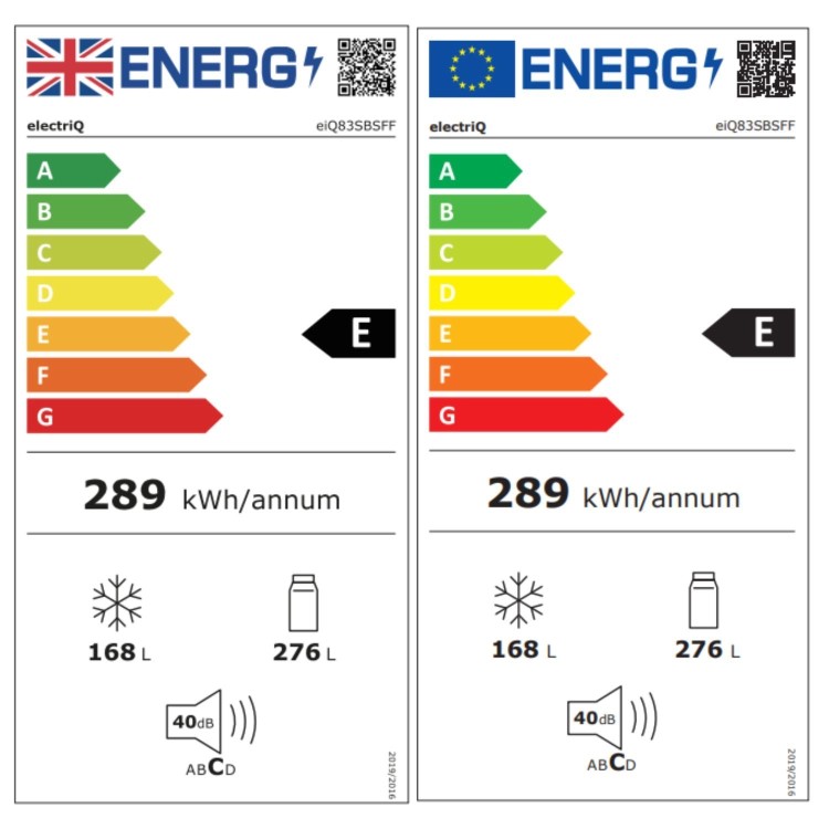 Refurbished 444 Litre Side-By-Side American Fridge Freezer