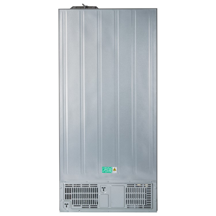 Refurbished electriQ eiQ84SBSFF 430 Litre Frost Free American Fridge Freezer Silver