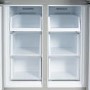 Refurbished electriQ 415 Litre Four Door American Fridge Freezer with Water Dispenser - Stainless Steel