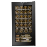 Refurbished electriQ 28 Bottle Capacity Freestanding Wine Cooler -  Black Refurbished electriQ 28 Bottle Capacity Freestanding Wine Cooler -  Black