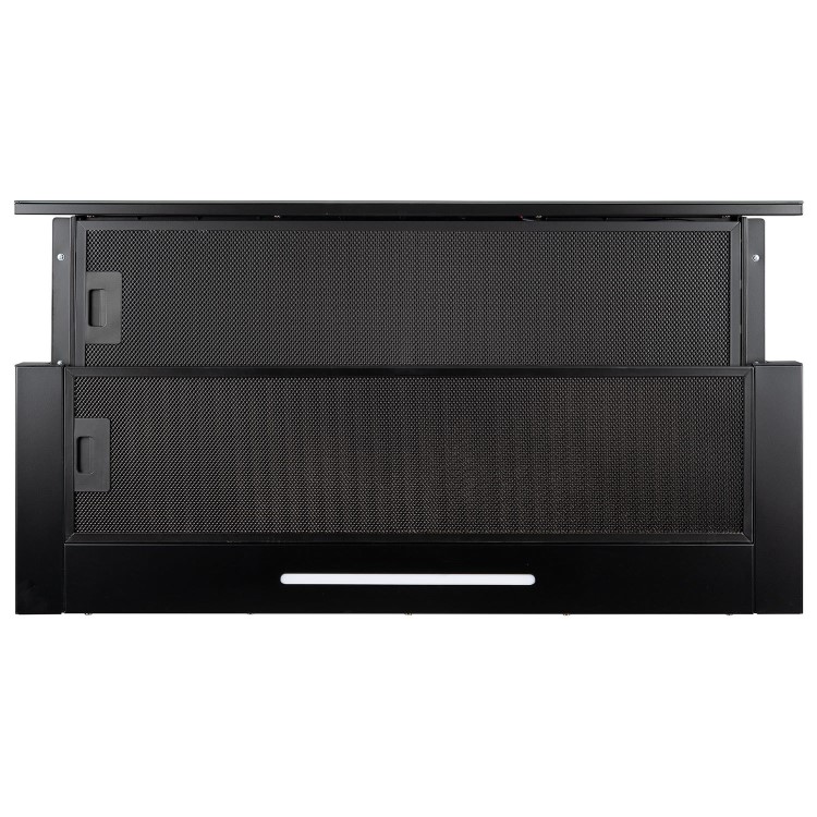 Refurbished electriQ eiQ90CANTABL 90cm Telescopic Cooker Hood with Auto Opening Black