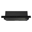 eiQ90CANTEBL electriQ 90cm Telescopic Canopy Cooker Hood – Black