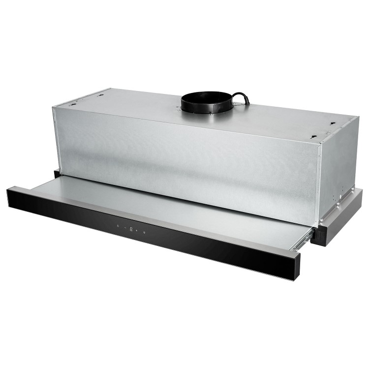 electriQ 90cm Telescopic Canopy Cooker Hood – Stainless Steel