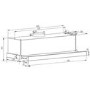 electriQ 90cm Telescopic Canopy Cooker Hood – Stainless Steel