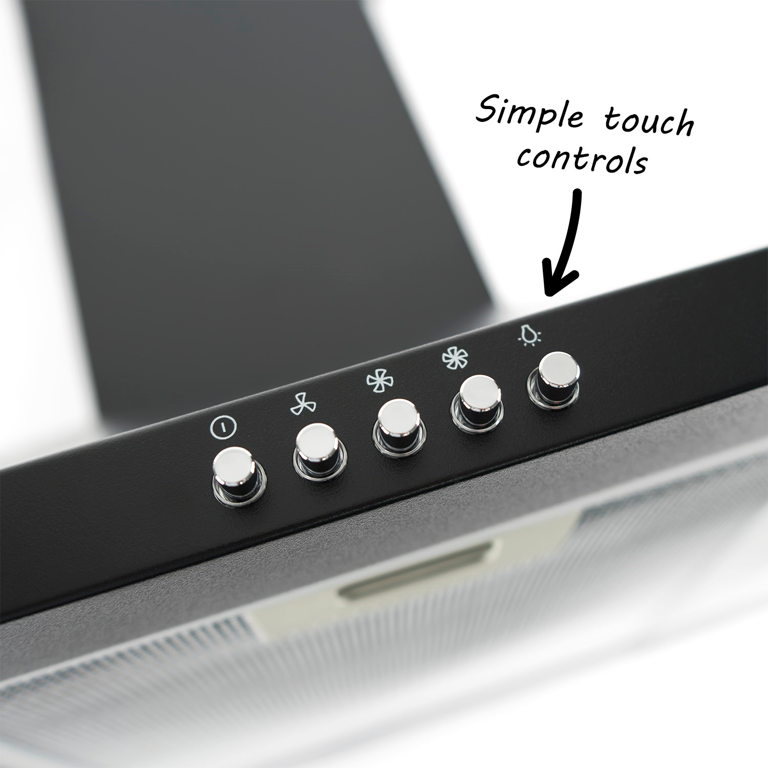 electriQ 90cm Traditional Chimney Cooker Hood - Black electriQ 90cm Traditional Chimney Cooker Hood - Black