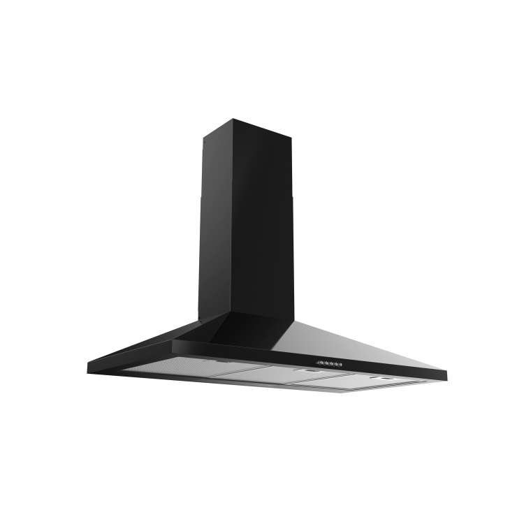 Refurbished electriQ eiQ90CHIMBLv2 90cm Traditional Chimney Cooker Hood Black