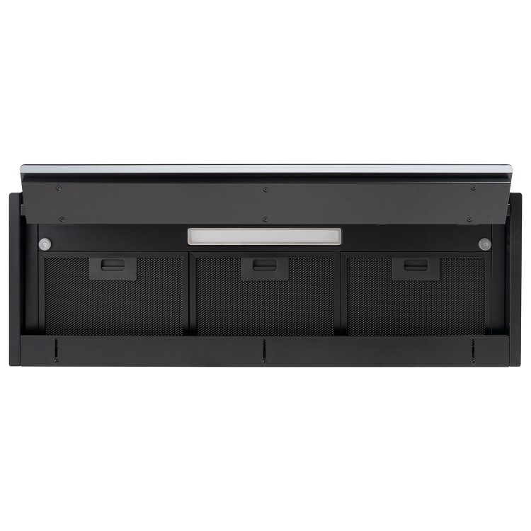 Refurbished electriQ eiQ90INTOUCHBL 90cm Integrated Cooker Hood with Gesture Control Black