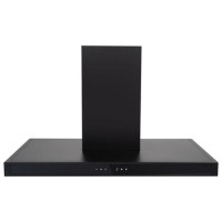 electriQ 90cm Slimline Chimney Cooker Hood - Black
