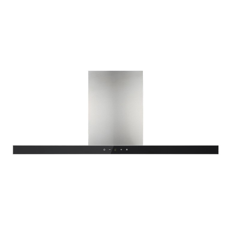 electriQ 90cm Slimline Chimney Cooker Hood - Stainless Steel