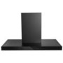 Refurbished electriQ eiQ90TOUCHSLIMBKHE 90cm Slimline Chimney Hood with Hob to Hood Connection Black