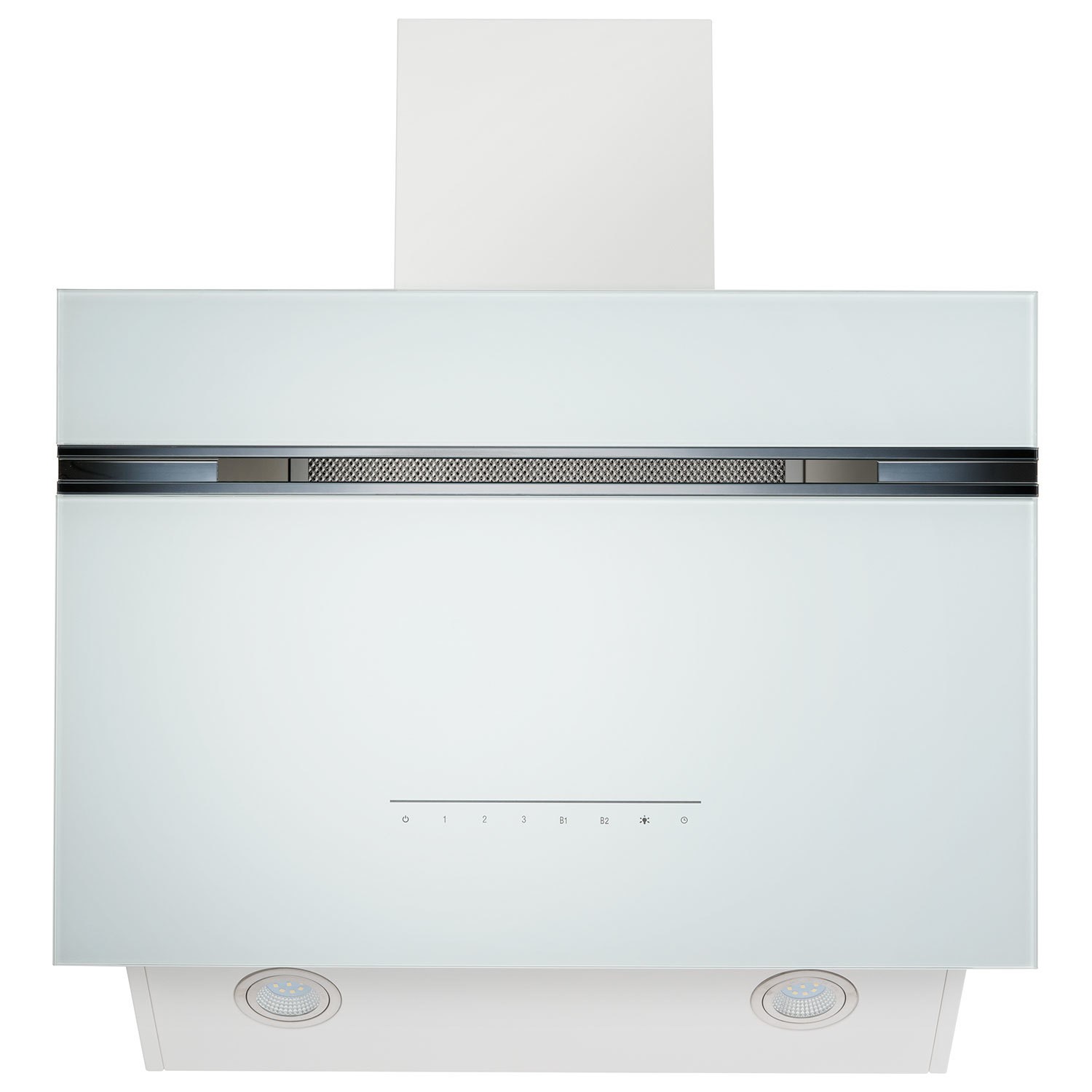 electriQ 60cm Super Silent Angled Cooker Hood - White electriQ 60cm Super Silent Angled Cooker Hood - White