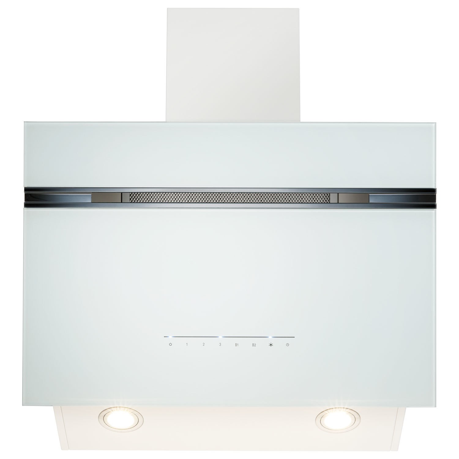 electriQ 60cm Super Silent Angled Cooker Hood - White electriQ 60cm Super Silent Angled Cooker Hood - White