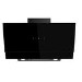 Refurbished electriQ eiQAN90BLTOUCH 90cm Angled Cooker Hood with Touch & Gesture Control Black