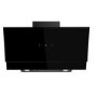 electriQ 90cm Angled Cooker Hood with Gesture Control - Black