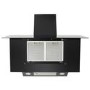electriQ 90cm Angled Cooker Hood with Touch & Gesture Control - Black - A+++