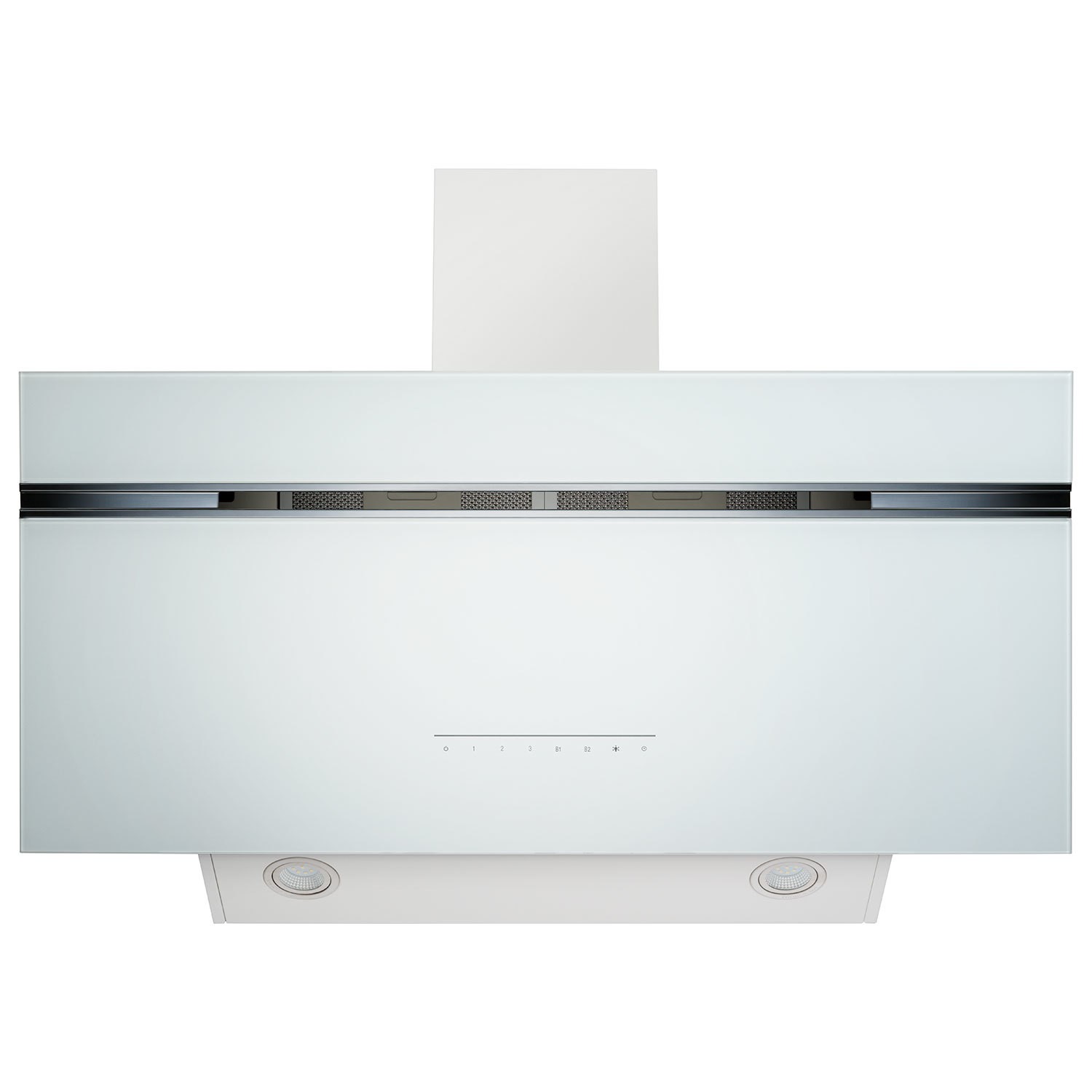 electriQ 90cm Super Silent Angled Cooker Hood - White electriQ 90cm Super Silent Angled Cooker Hood - White