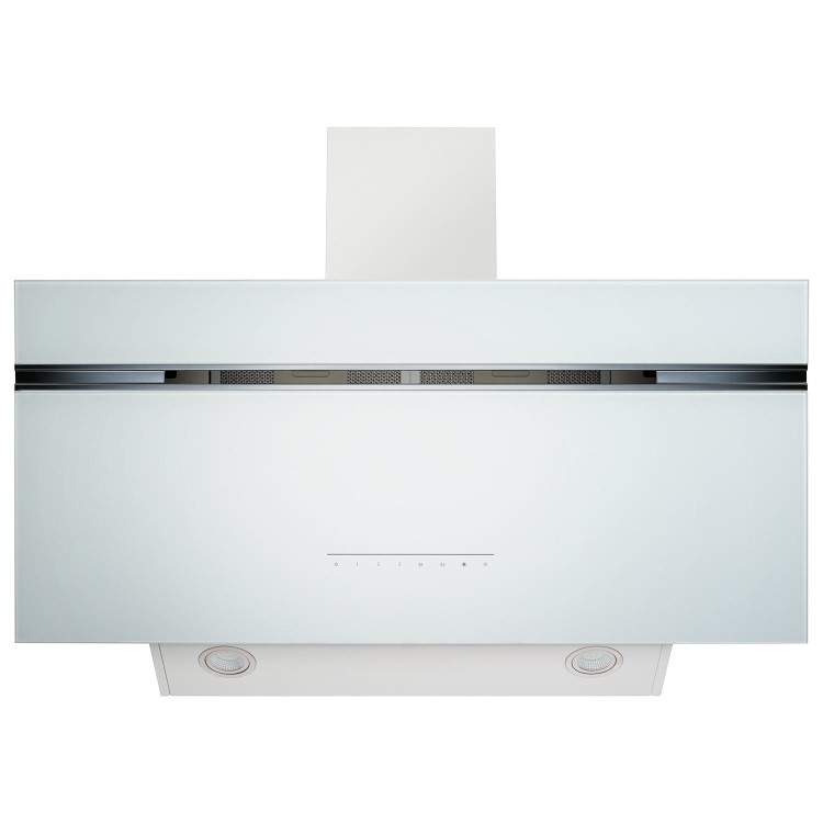 Refurbished electriQ eiQAN90WHHE 90cm Super Silent Angled Cooker Hood White
