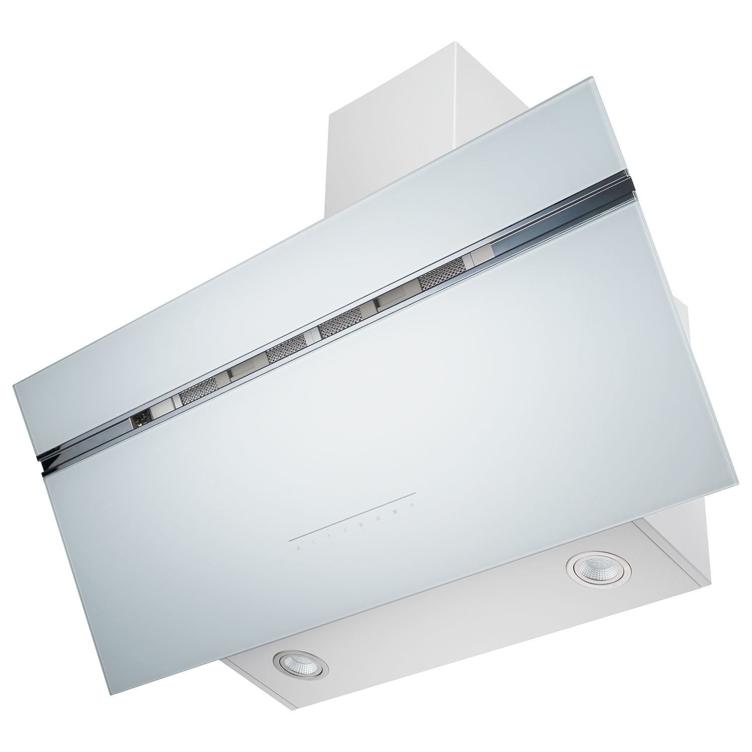 electriQ 90cm Super Silent Angled Cooker Hood - White electriQ 90cm Super Silent Angled Cooker Hood - White