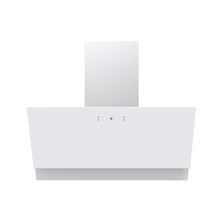 electriQ 90cm Touch & Gesture Control Angled Chimney Cooker Hood - White