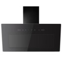 eiQANCK90TOUCHBL electriQ 90cm Angled Chimney Cooker Hood - Black