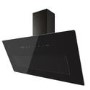 electriQ 90cm Angled Chimney Cooker Hood with Front Filter - Black