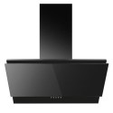 eiQAS60BL electriQ 60cm Angled Chimney Cooker Hood - Black