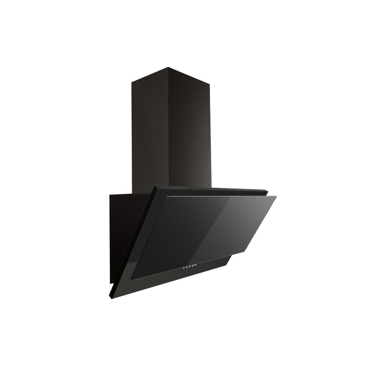 electriQ 60cm Angled Chimney Cooker Hood - Black