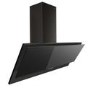 electriQ 90cm Angled Chimney Cooker Hood - Black
