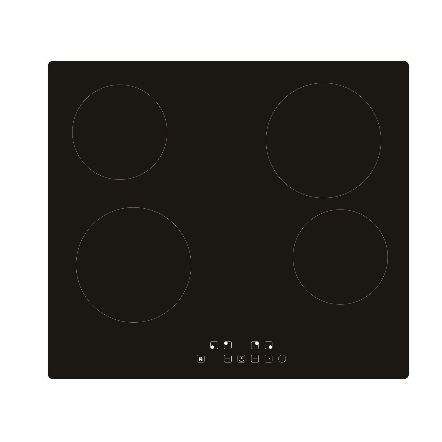 60cm 4 Zone Ceramic Hob