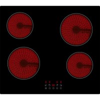 Refurbished electriQ eiQC60TOUCH 60cm 4 Zone Touch Control Ceramic Hob Black