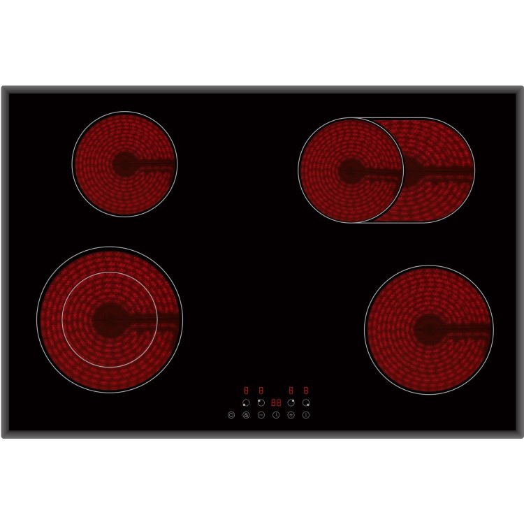GRADE A1 - 4 Zone 77cm Touch Control Ceramic Hob