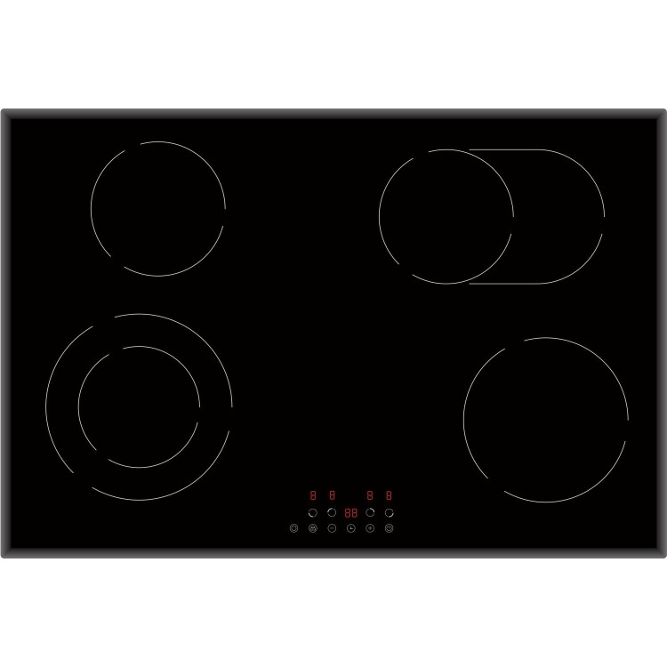 GRADE A1 - 4 Zone 77cm Touch Control Ceramic Hob