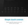 GRADE A2 - electriQ 77cm 5 Zone Touch Control Ceramic Hob