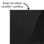 GRADE A1 - electriQ 77cm 5 Zone Touch Control Ceramic Hob