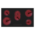 eiQC90TOUCH electriQ 90cm 5 Zone Ceramic Hob with Extended Zone