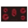 electriQ 90cm 5 Zone Ceramic Hob - Black