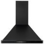 electriQ 60cm Traditional Chimney Hood with Touch Control - Rated A for Energy - Black