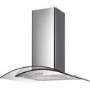 GRADE A3 - electriQ 80cm Curved Glass Stainless Steel Chimney Cooker Hood