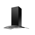 A1/eiQCURVISL90BL Refurbished electriQ eiQCURVISL90BL 90cm Curved Glass Island Cooker Hood Black