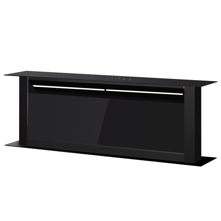 electriQ 120cm Downdraft Extractor - Black