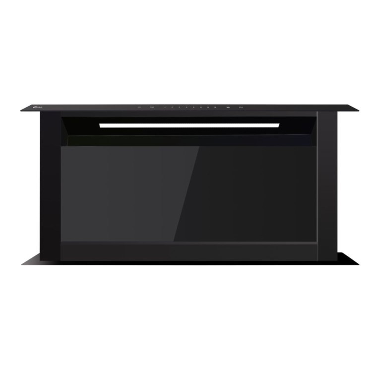 electriQ 60cm Downdraft Cooker Hood - Black