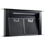 electriQ 60cm Downdraft Cooker Hood - Black