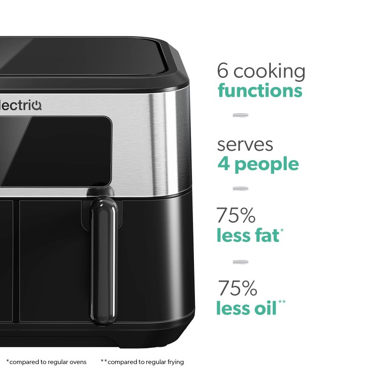 electriQ Dual Zone Air Fryer 8.5L Capacity