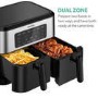 electriQ Dual Zone Air Fryer 8.5L Capacity