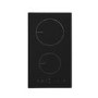 electriQ 30cm Domino Two Zone Induction Hob Black - Plug in and go ! 