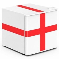 electriQ 48 Litre Drinks Fridge – England Flag Design