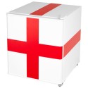 A1/eiQENG48DF GRADE A1 - electriQ 48 Litre Drinks Fridge – England Flag Design