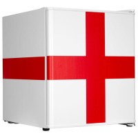 electriQ 48 Litre Drinks Fridge – England Flag Design